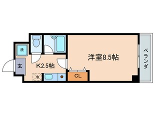 クロ－バ－ハイツⅢの物件間取画像